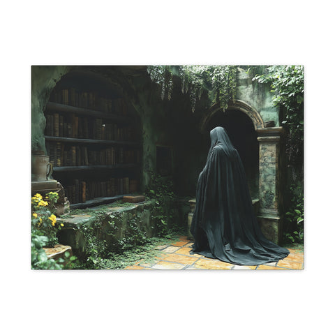Mystical Canvas Wall Art, Enchanted Decor for Home, Dark Aesthetic Artwork, Gothic Wall Hanging, Unique Gift Idea