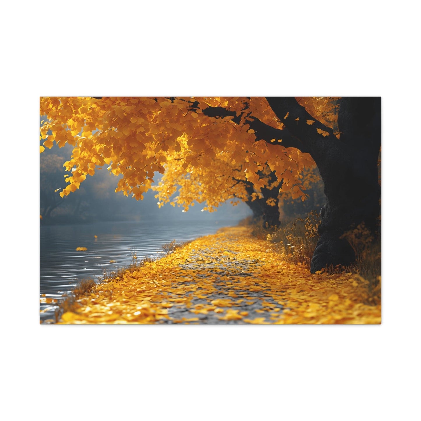 Autumn Serenity Canvas Wall Art, Fall Decor, Nature Photography, Thanksgiving Gift, Home Wall Decoration