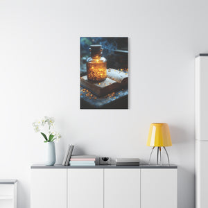 Illuminated Canvas Art, Cozy Home Decor, Gift for Book Lovers, Unique Wall Art, Enchanted Decoration