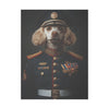 Poodle Military Wall Art - Patriotic Dog Décor for Army, Air Force, Navy, Marines