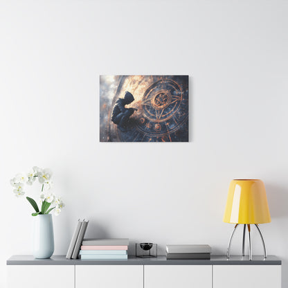 Canvas Print Astrology Clock