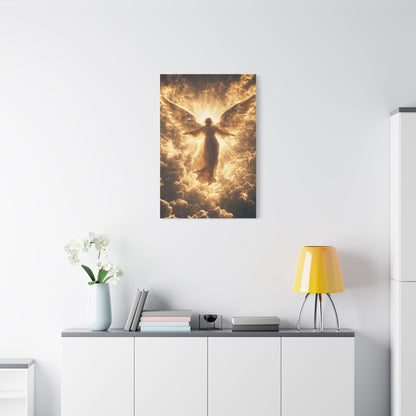 Heavenly Angel Canvas Print, Spiritual Wall Art, Home Decor, Gift for Faith, Inspirational Artwork, Angelic Guardian Decor