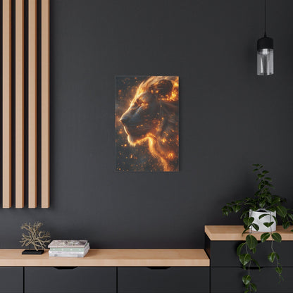 Majestic Lion Canvas Art - Wall Decor, Animal Print, Home Decoration, Gift for Animal Lovers, Stunning Wall Art