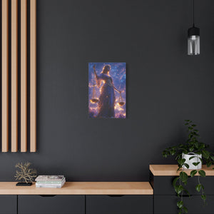 Elegant Justice-Themed Canvas Art Print, Inspirational Home Decor, Perfect Gift for Law Students, Libra Decor, Goddess of Justice Wall Art