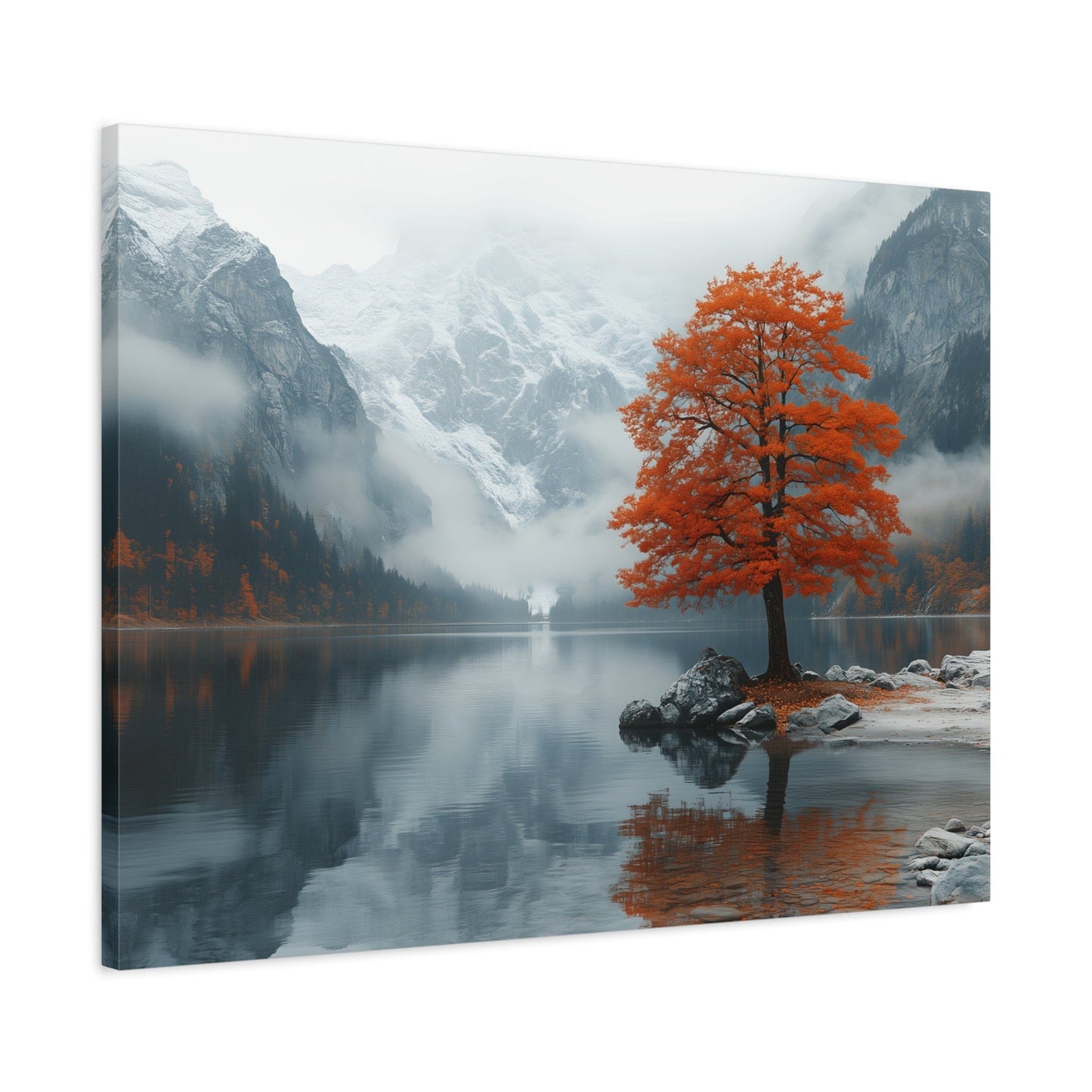 Autumn Landscape Canvas Print, Nature Art, Wall Decor, Home Aesthetic, Fall Vibe, Gift for Nature Lovers