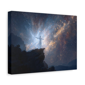 Cosmic Canvas Wall Art, Inspirational Decor, Galaxy Artwork, Home Decor, Celestial Wall Print, Meditation Art, Gift Idea