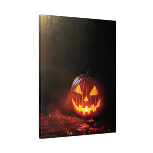 Halloween Pumpkin Canvas Art Print, Spooky Wall Decor, Fall Home Decoration, Halloween Party Decoration, Pumpkin Artwork