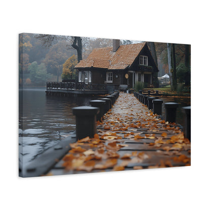 Autumn Landscape Canvas Print, Cozy Home Wall Art, Fall Decor, Nature Photography, Gift for Homeowners, Seasonal Decor