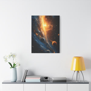 Stretched Canvas Wall Art, Cosmic Galaxy Decor, Astrophotography Print, Space Lovers Gift, Home Wall Decor, Celestial Artwork