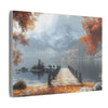 Autumn Décor, Canvas Art, AI Autumn Landscape, Nature Artwork Gift, Modern Wall Hanging, Unique Wall Art