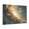 Fiery Nebula Spiral Canvas Décor, Cosmic Vortex Wall Art, Space Theme, Galaxy Home Décor, Celestial Wall Art