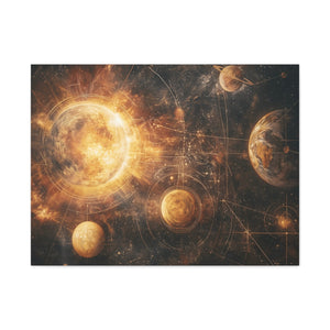 Celestial Canvas Wall Art, Cosmic Decor, Space Lover Gift, Galaxy Artwork, Home Decoration