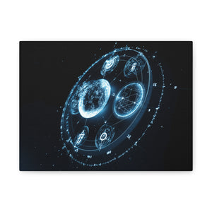 Galactic Matte Canvas Art, Astronomy Wall Decor, Modern Space Print, Home Office Artwork, Celestial Gift Idea