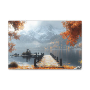 Autumn Landscape Canvas Print, Fall Wall Art, Cozy Home Decor, Nature Photography, Seasonal Decor, Gift for Nature Lovers