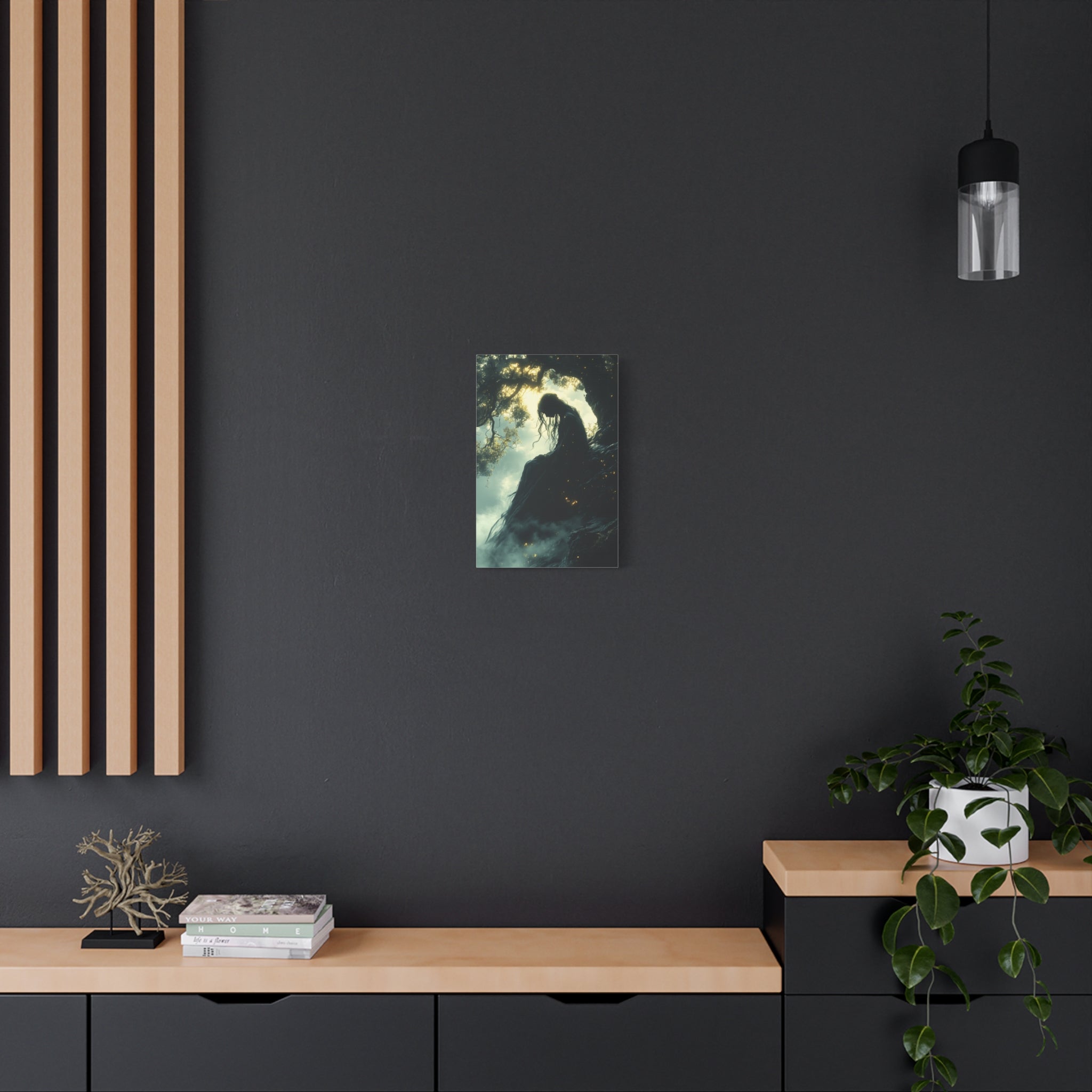 Mystical Forest Canvas Art, Dreamy Home Decor, Bohemian Wall Art, Enchanted Forest Print, Ethereal Nature Artwork, Gift for Nature Lovers