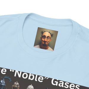 Noble Gases Graphic Tee, Science Shirt, Unisex Cotton T-Shirt, Funny Science Humor, Geeky Gift, Educational Apparel, Casual Wear