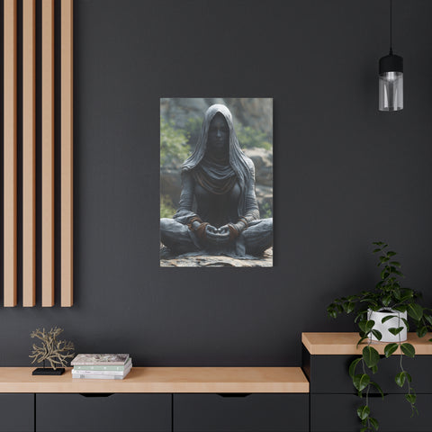 Meditation Wall Art, Zen Decor for Mindfulness, Spiritual Canvas Print, Spiritual Gift, Calm Room Decor, Artwork for Yoga Enthusiasts