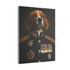 Beagle Military Wall Art - Patriotic Dog Décor for Army, Air Force, Navy, Marines