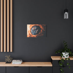 Artistic Canvas Wall Décor, Abstract Home Art, Modern Geometric Decor, Cosmic Art Print, Unique Gift for Art Lovers