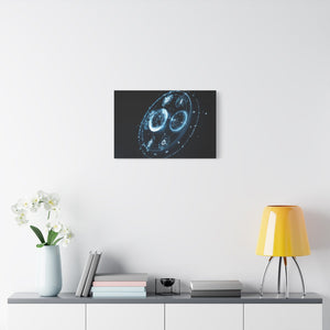 Galactic Matte Canvas Art, Astronomy Wall Decor, Modern Space Print, Home Office Artwork, Celestial Gift Idea