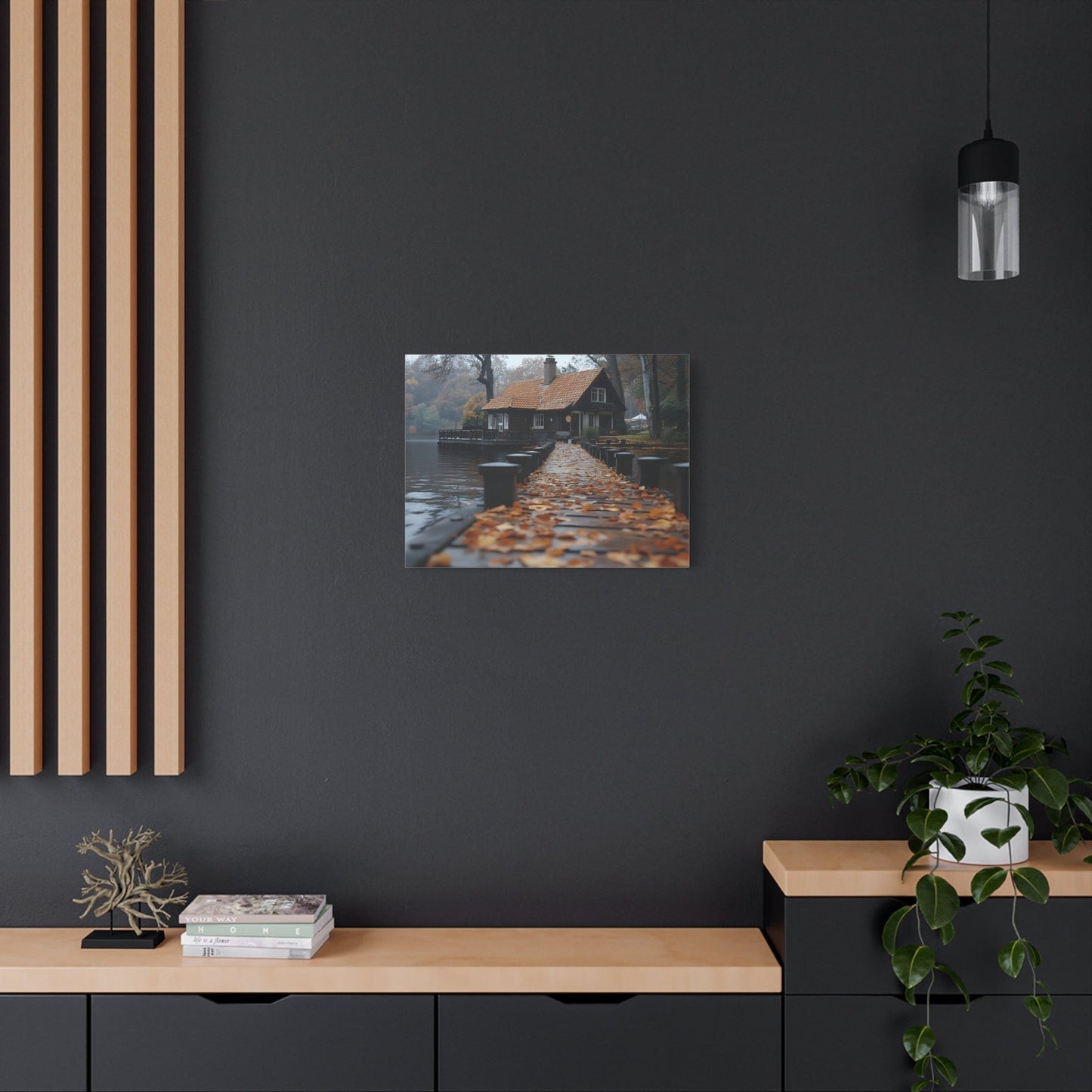 Autumn Landscape Canvas Print, Cozy Home Wall Art, Fall Decor, Nature Photography, Gift for Homeowners, Seasonal Decor