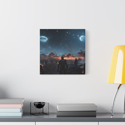 Sci-Fi Wall Art Canvas, Futuristic Decor, Space Art Print, Home Gallery Decoration, Gift for Sci-Fi Lovers