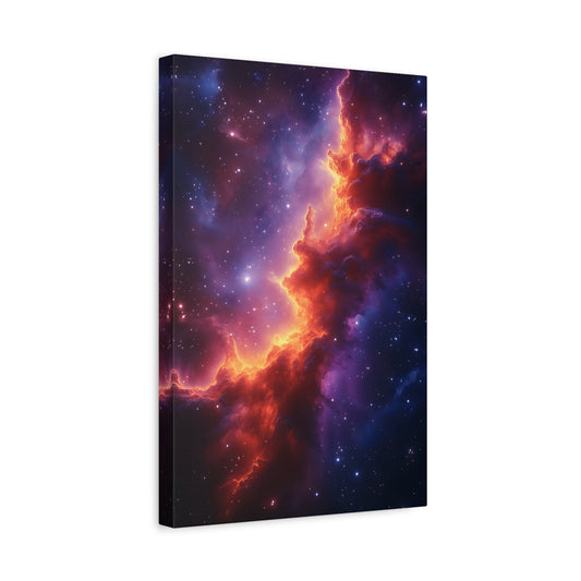 Stretched Canvas Print, Celestial Artwork, Home Decor, Space-Themed Gift, Office Wall Art, Galaxy Canvas