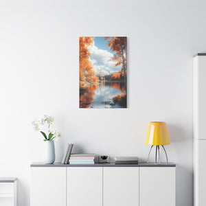 Autumn Landscape Canvas Print, Nature Wall Art, Fall Decor, Home Office Decor, Gift for Nature Lovers, Scenic Wall Hanging