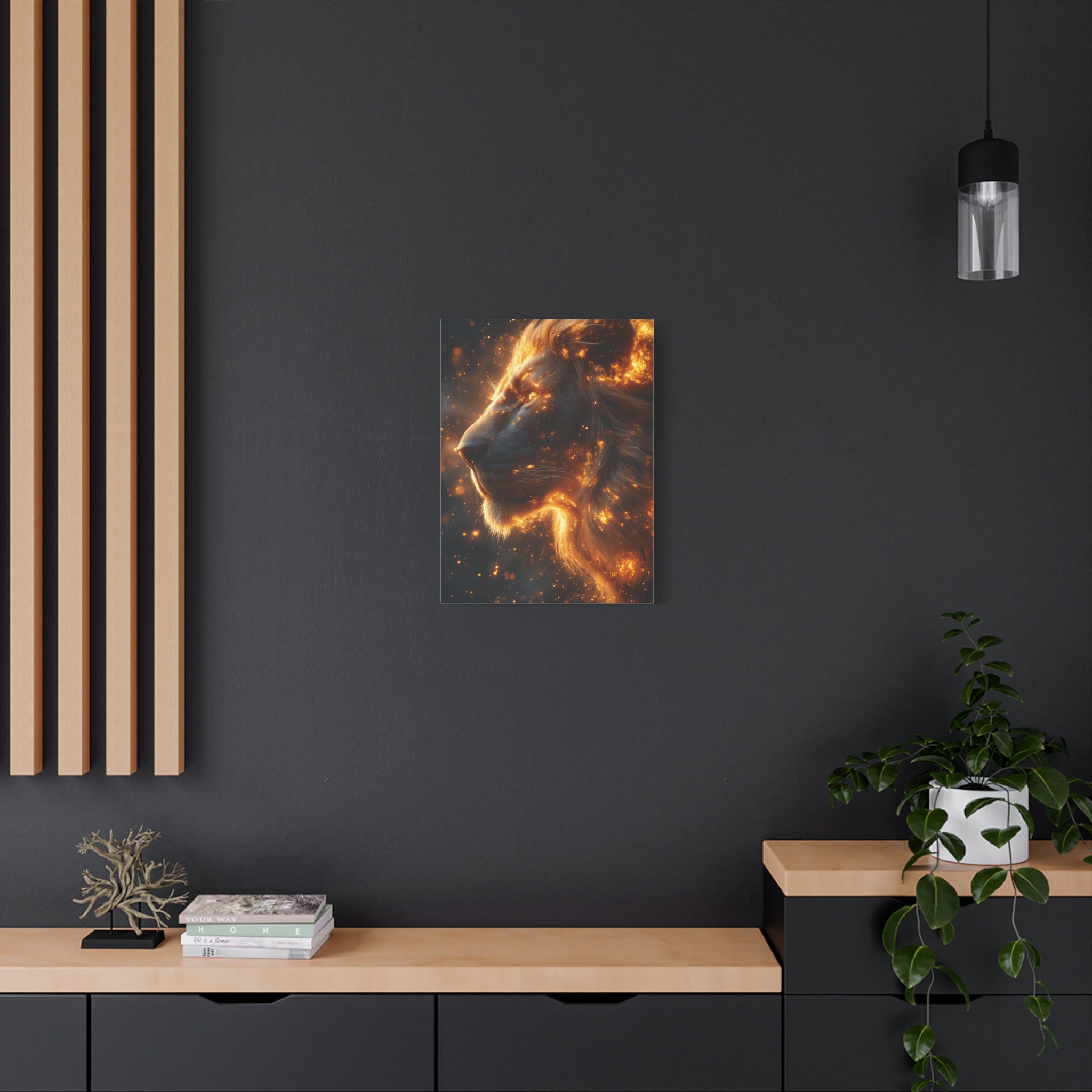 Majestic Lion Canvas Art - Wall Decor, Animal Print, Home Decoration, Gift for Animal Lovers, Stunning Wall Art