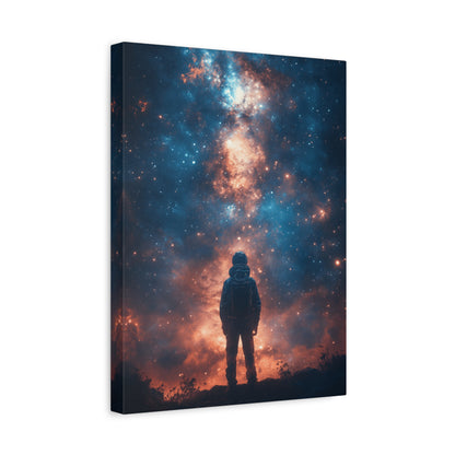 Cosmic Wall Art Canvas Print, Space Decor, Astronaut Artwork, Universe Gift, Galaxy Decoration, Sci-Fi Home Gallery
