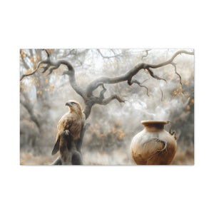 Nature-Inspired Matte Canvas Print, Wall Art, Bohemian Home Décor, Gift for Bird Lovers