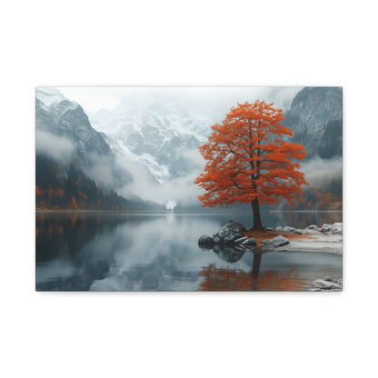 Autumn Landscape Canvas Print, Nature Art, Wall Decor, Home Aesthetic, Fall Vibe, Gift for Nature Lovers