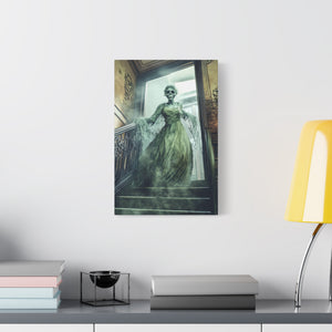 Hauntingly Elegant Canvas Art, Creepy Home Decor, Halloween Wall Art, Spooky Artwork, Gothic Living Room Decoration