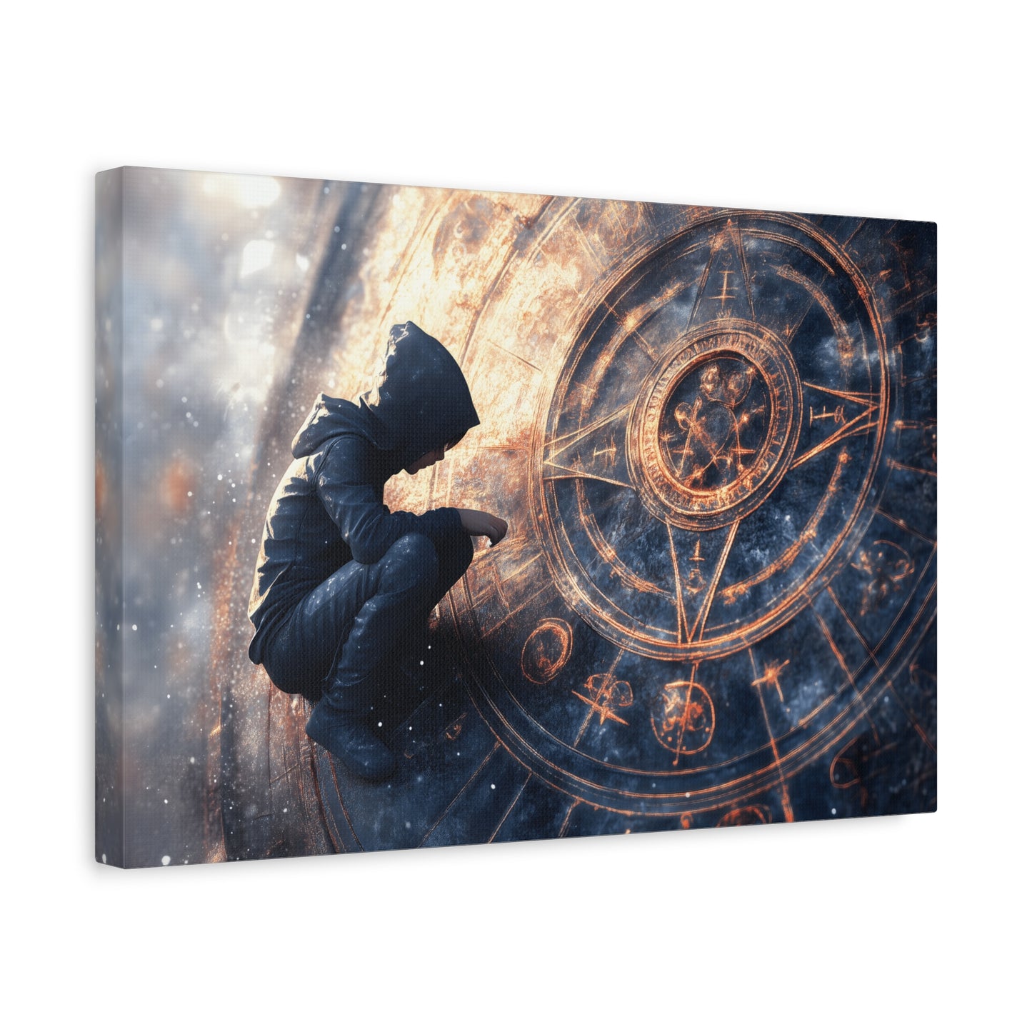 Canvas Print Astrology Clock