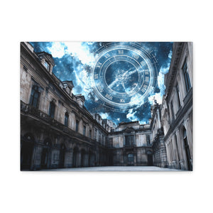 Sky Clock Matte Canvas Art | Unique Home Décor, Wall Art, Gift for Art Lovers