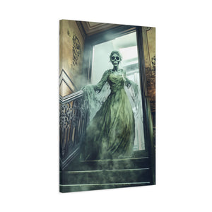 Hauntingly Elegant Canvas Art, Creepy Home Decor, Halloween Wall Art, Spooky Artwork, Gothic Living Room Decoration