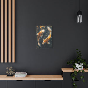 Serene Koi Canvas Print, Aquatic Art, Home Décor, Meditation Gift, Nature Wall Art, Zen Décor