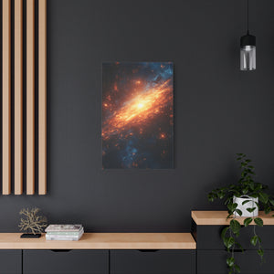 Cosmic Wall Art Canvas Print, Galaxy Decor for Home, Astronomy Gift, Space Lover Art
