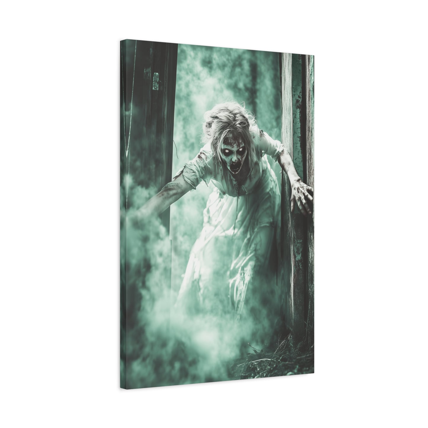 Haunting Matte Canvas Print, Wall Art for Halloween, Scary Decor, Spooky Home Decoration, Horror Lovers Gift, Creepy Artwork