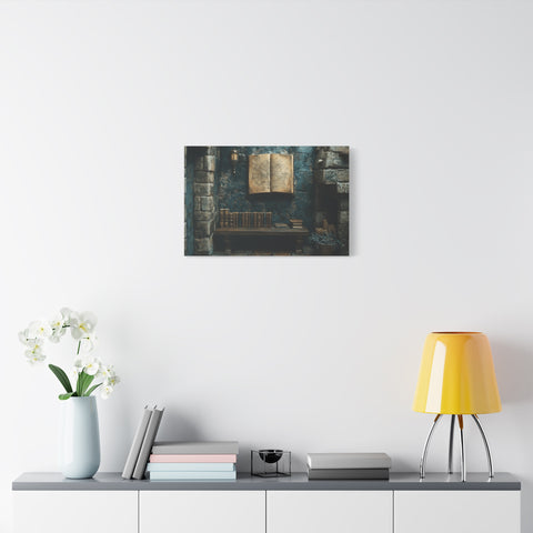 Fantasy Book Nook Wall Art, Cozy Home Decor, Literary Gifts, Reading Corner Artwork, Book Lovers Decor, Magical Canvas Print