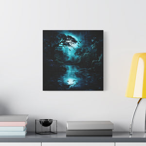 Nature-Inspired Stretched Canvas Art for Home Decor, Serenity Wall Art, Blue Forest Landscape, Perfect Gift for Nature Lovers, [...]
