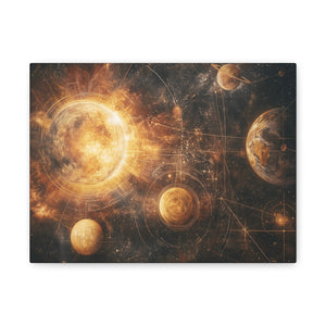Celestial Canvas Wall Art, Cosmic Decor, Space Lover Gift, Galaxy Artwork, Home Decoration