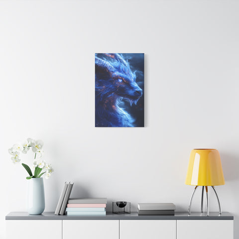 Mystical Creature Canvas Print, Dragon Wall Art, Fantasy Home Decor, Unique Gifting, Gothic Art Piece, Bedroom Aesthetic