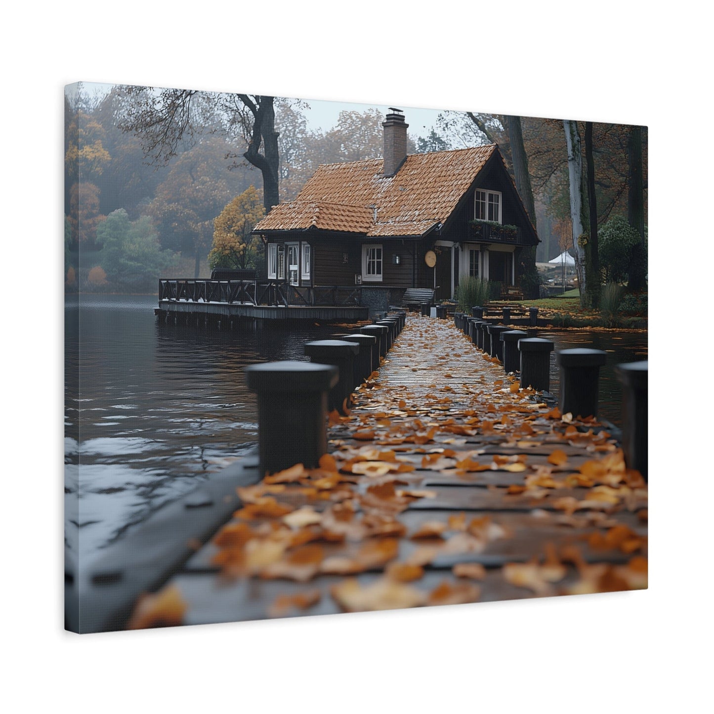 Autumn Landscape Canvas Print, Cozy Home Wall Art, Fall Decor, Nature Photography, Gift for Homeowners, Seasonal Decor