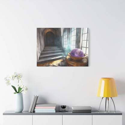 Mystical Canvas Wall Art, Fantasy Decor, Home Aesthetic, Gift for Wizards, Witch Decor, Halloween Art, Magical Atmosphere