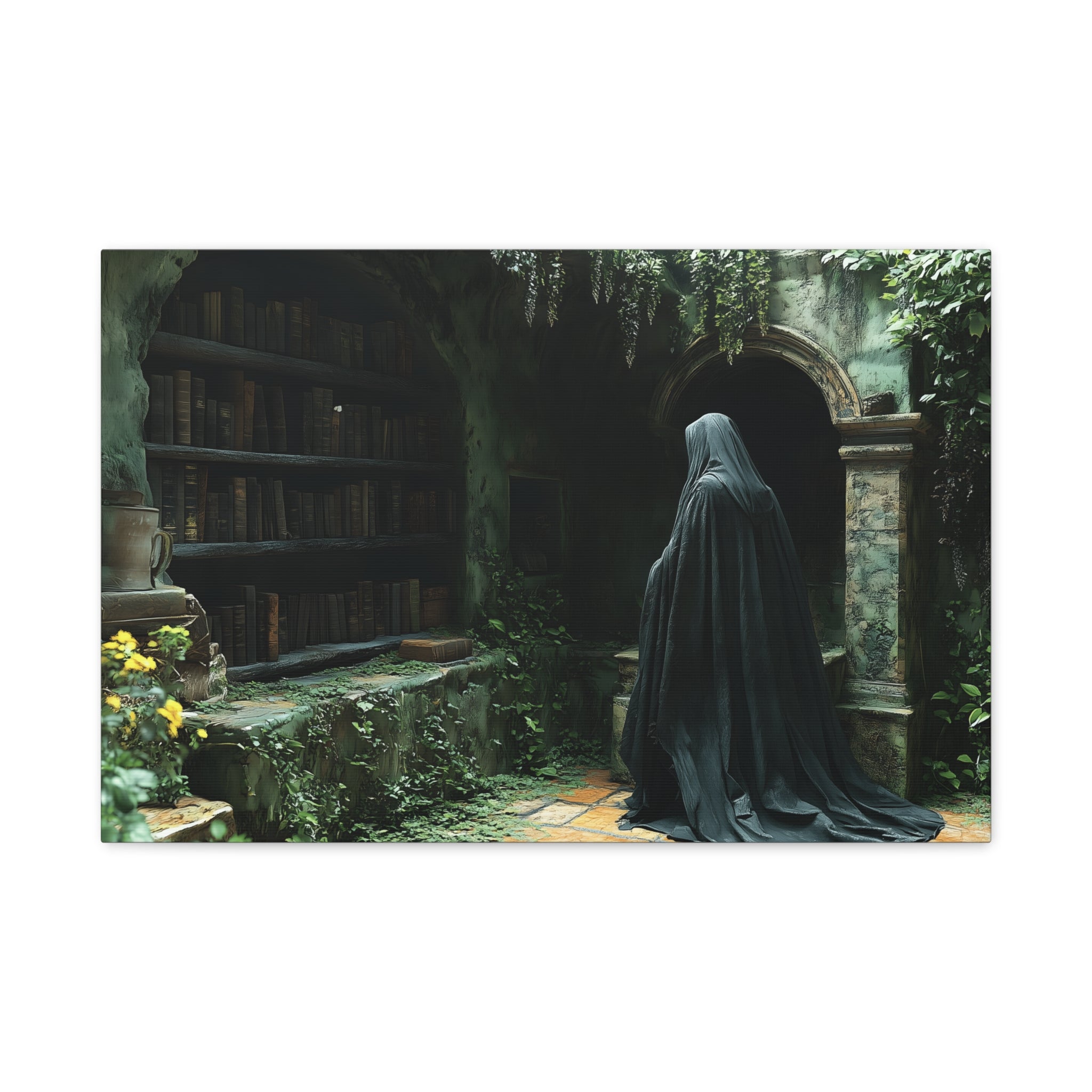 Mystical Canvas Wall Art, Enchanted Decor for Home, Dark Aesthetic Artwork, Gothic Wall Hanging, Unique Gift Idea