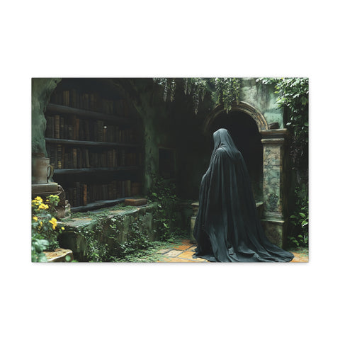 Mystical Canvas Wall Art, Enchanted Decor for Home, Dark Aesthetic Artwork, Gothic Wall Hanging, Unique Gift Idea