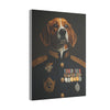 Beagle Military Wall Art - Patriotic Dog Décor for Army, Air Force, Navy, Marines