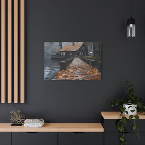 Autumn Landscape Canvas Print, Cozy Home Wall Art, Fall Decor, Nature Photography, Gift for Homeowners, Seasonal Decor