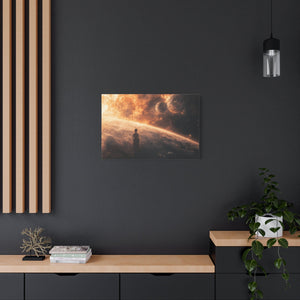 Cosmic Canvas Art Print, Space Wall Decor, Sci-Fi Home Decor, Galaxy Artwork, Astronaut Print, Celestial Gift Ideas